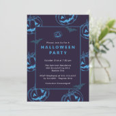 Invitation Chic Citrouille Halloween Party (Debout devant)