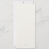 Invitation Chic Coastal Catholic Church Mariage Menu Card (Dos)