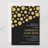 Invitation Chic Company Noël Party Black Gold (Devant)