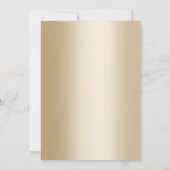 Invitation Chic Confetti Doré Points Mariage Anniversaire (Dos)