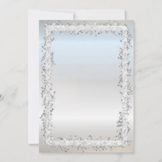 Invitation Chic Confetti Frame 18e fête d'anniversaire (Dos)