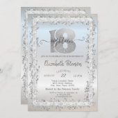 Invitation Chic Confetti Frame 18e fête d'anniversaire (Devant / Derrière)