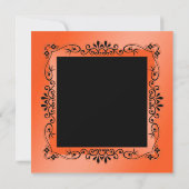 Invitation Chic Coral Décoratif encadré 50e anniversaire (Dos)