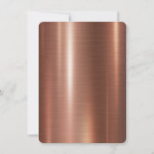 Invitation Chic Couronne Brown métallique Quinceañera (Dos)