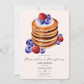 Invitation Chic crêpes d'aquarelle brunch & baby shower (Devant)