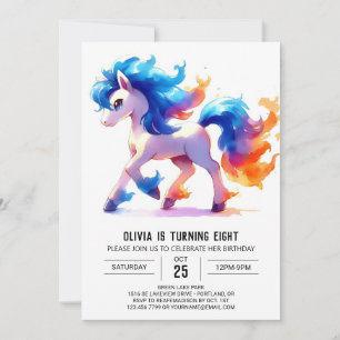 Invitation Chic Custom Horse Anniversaire