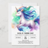 Invitation Chic Custom Horse Anniversaire (Devant)