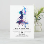 Invitation Chic Custom Wizardry Anniversaire (Debout devant)