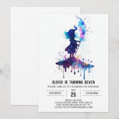 Invitation Chic Custom Wizardry Anniversaire (Devant / Derrière)