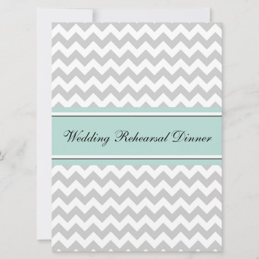Invitation chic de dîner de répétition de mariage (Devant)