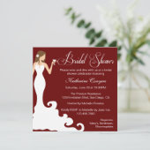 Invitation chic de Fête de la mariée de vin de (Debout devant)