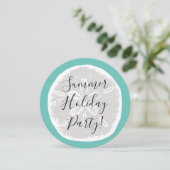 Invitation chic de fête de plage pour les vacances (Debout devant)