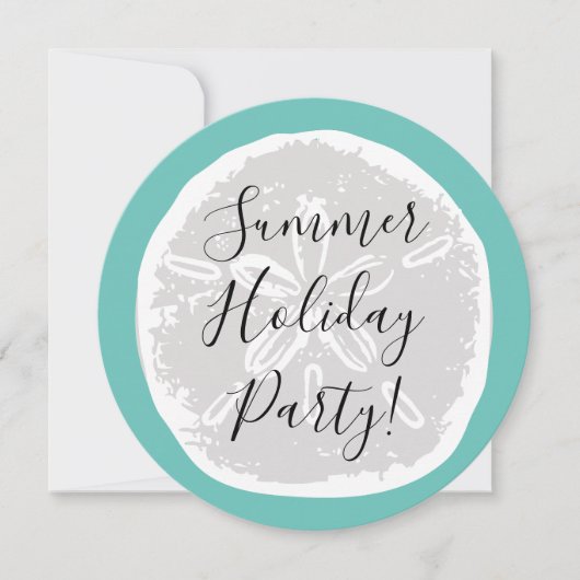 Invitation chic de fête de plage pour les vacances (Devant)