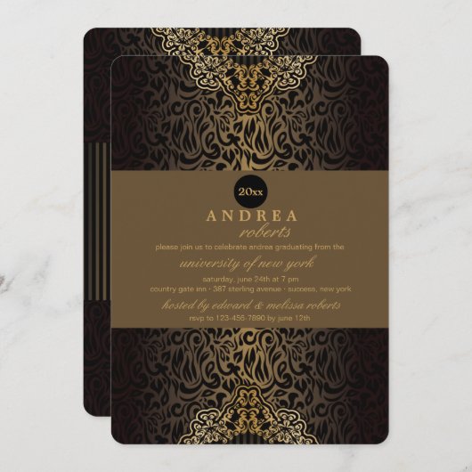 Invitation Chic De Luxe (Devant / Derrière)