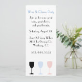 Invitation chic de partie de vin et de fromage (Debout devant)