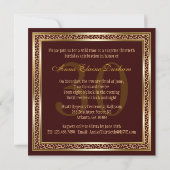 Invitation chic de poster de animal [brun 1 de (Dos)