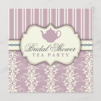 Invitation chic de thé de Fête de la mariée de