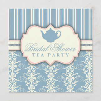 Invitation chic de thé de Fête de la mariée de
