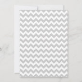 Invitation chic de wedding shower de Chevron (Dos)