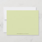 Invitation Chic Deco Bridal Shower (vert citron) (Dos)