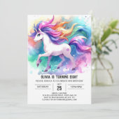 Invitation Chic Digital Horse Anniversaire (Debout devant)