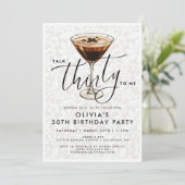 Invitation Chic Dirty Espresso Martini “Talk Thirty to Me” (Debout devant)