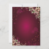 Invitation Chic Dress,Butterfly Floral Red Quinceañera (Dos)