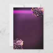 Invitation Chic Dress,Butterfly Violet Roses Quinceañera (Dos)