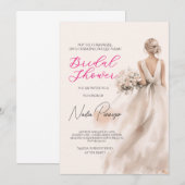 Invitation Chic Dressed for the Occasion Bridal Shower Party (Devant / Derrière)