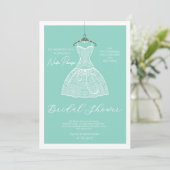 Invitation Chic Dressed for the Occasion Bridal Shower Party (Debout devant)
