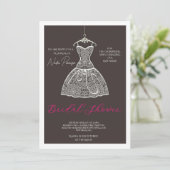 Invitation Chic Dressed for the Occasion Bridal Shower Party (Debout devant)