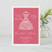 Invitation Chic Dressed for the Occasion Bridal Shower Party (Debout devant)