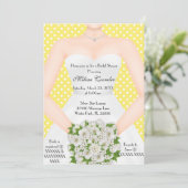 Invitation Chic Elegant Blanc moderne Fête des mariées Invita (Debout devant)