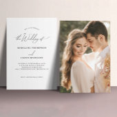 Invitation Chic Elegant Le Mariage de Script Photo Mariage