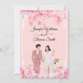 Invitation chic élégant moderne simple élégant mariage budget (Devant)