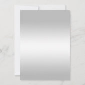 Invitation Chic Elegant Rose Silver Memorial Party (Dos)