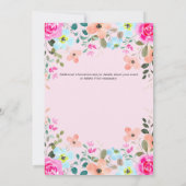 Invitation Chic Elegant Spring Floral Women’s Church Retraite (Dos)