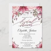 Invitation Chic Elegant String éclaire la Fête des mariées fl (Devant)