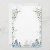 Invitation Chic Elephant Hiver Onederland 1er anniversaire (Dos)