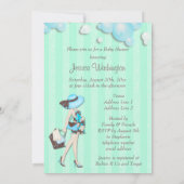 Invitation Chic Elle est sur le point de faire Baby shower au (Dos)