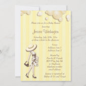 Invitation Chic elle est sur le point de sauter le baby (Dos)