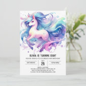 Invitation Chic Enfants Cheval Anniversaire (Debout devant)