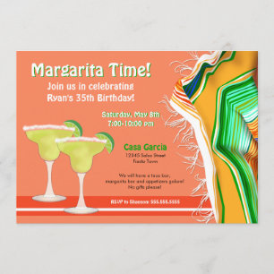 Invitation Chic et contemporain Margarita Party