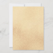 INVITATION CHIC ET ÉLÉGANT COULEUR D'EAU FLORAL MARIAGE ABSTR (Dos)