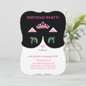 Invitation chic et mignonne pour un chat en smokin (Debout devant)