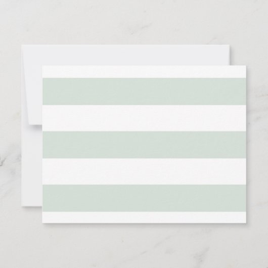 Invitation Chic et MODERNE Grille large avec Rose, Vert menth (Dos)