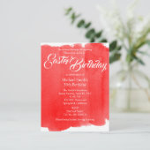 Invitation Chic et moderne pour l'anniversaire de Pâques (Debout devant)