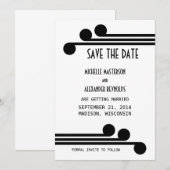 Invitation chic et simple deco pour annoncer la da (Devant / Derrière)