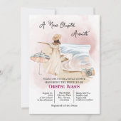 Invitation Chic été "Un nouveau chapitre attend" Fête des mar (Devant)