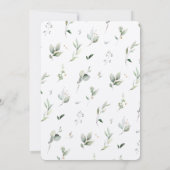 Invitation Chic Eucalyptus et Gold Bridal Shower (Dos)